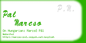 pal marcso business card